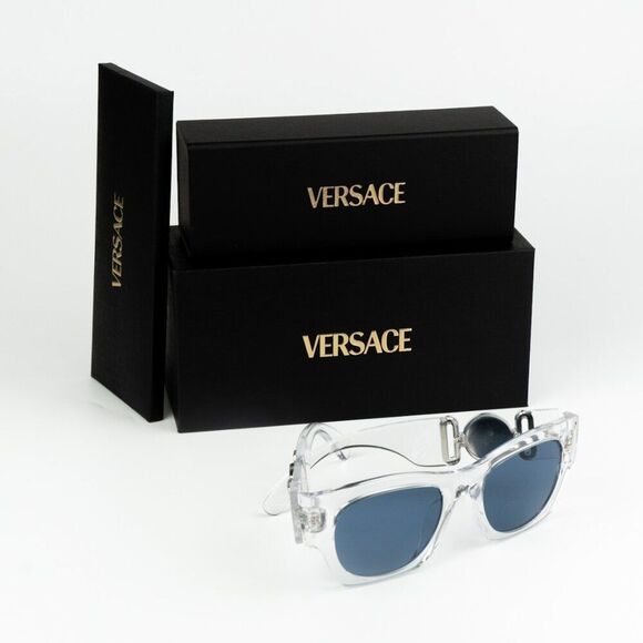 NEW Versace VE4479U 148/80 Crystal Blue Square Women Sunglasses main image 2
